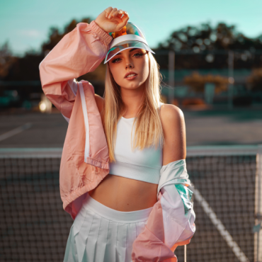 Girl with Orange Deress